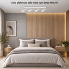 Solo plafonska bela metal spot lamp 4xGU10