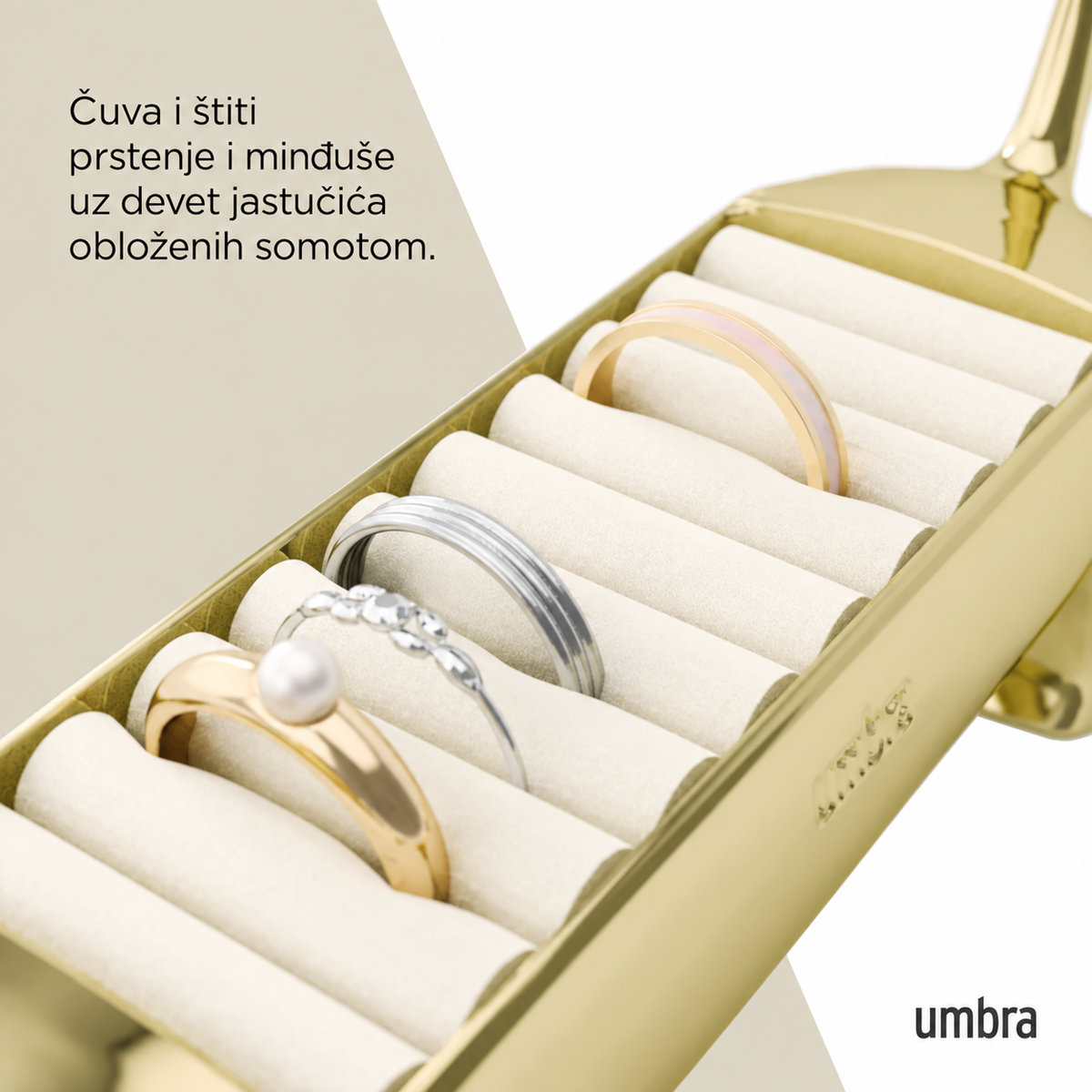 Stalak za prstenje Jazavičar Brass