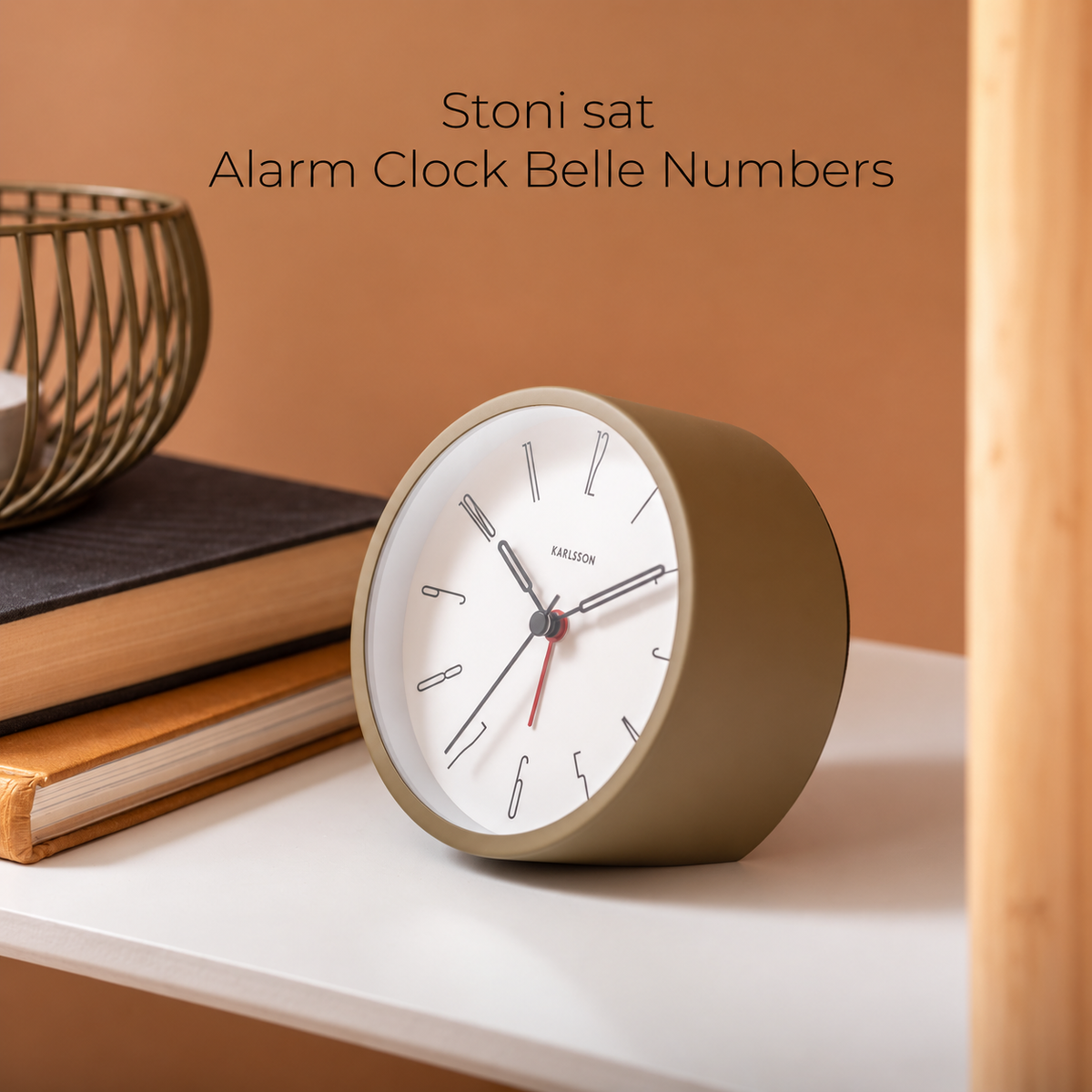 Stoni sat Alarm Clock Belle Numbers
