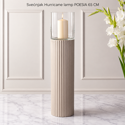 Svećnjak Hurricane lamp POESIA 65 CM