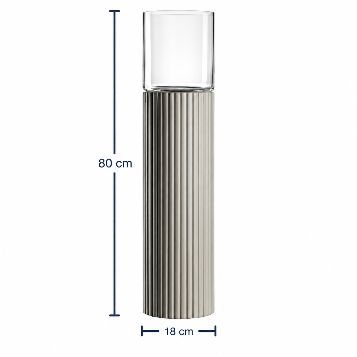 Svećnjak Hurricane lamp Poesia 80cm