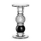 Svećnjak stakleni Candlestick POESIA 18 cm blue
