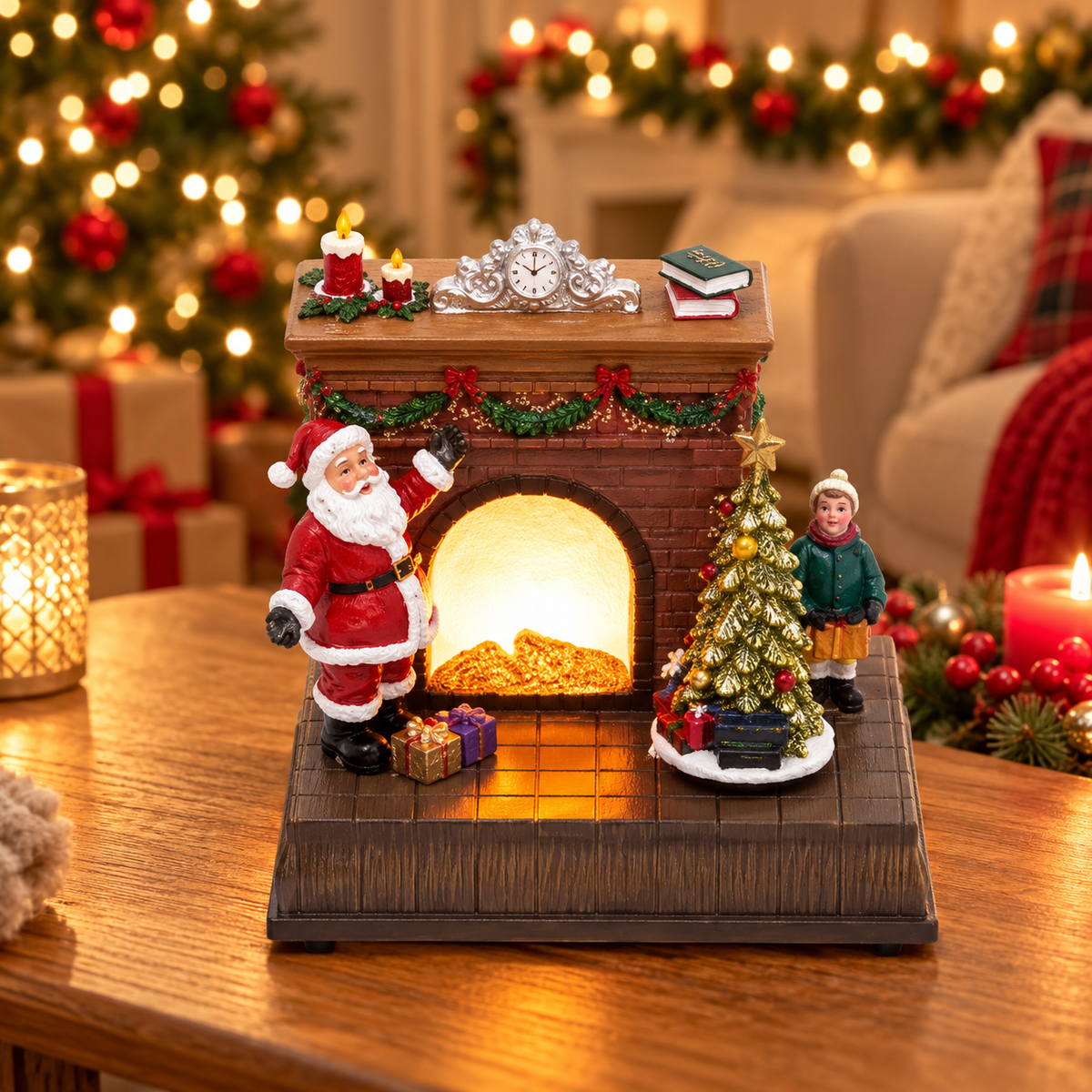 Svetleća LED diorama "kamin" DRM14