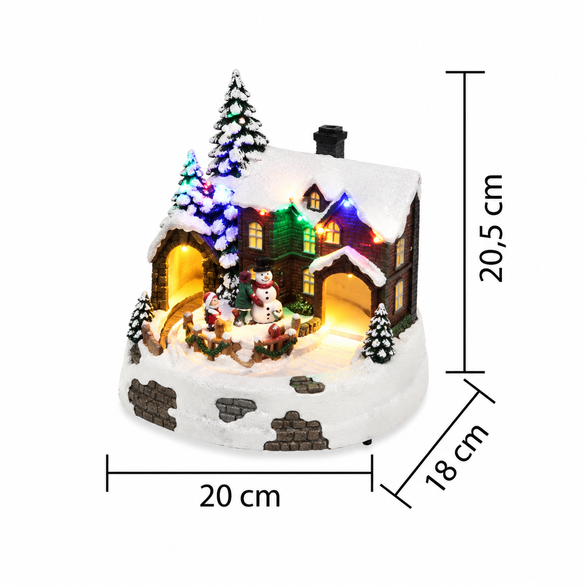 Svetleća LED diorama "snežna koliba" DRM15