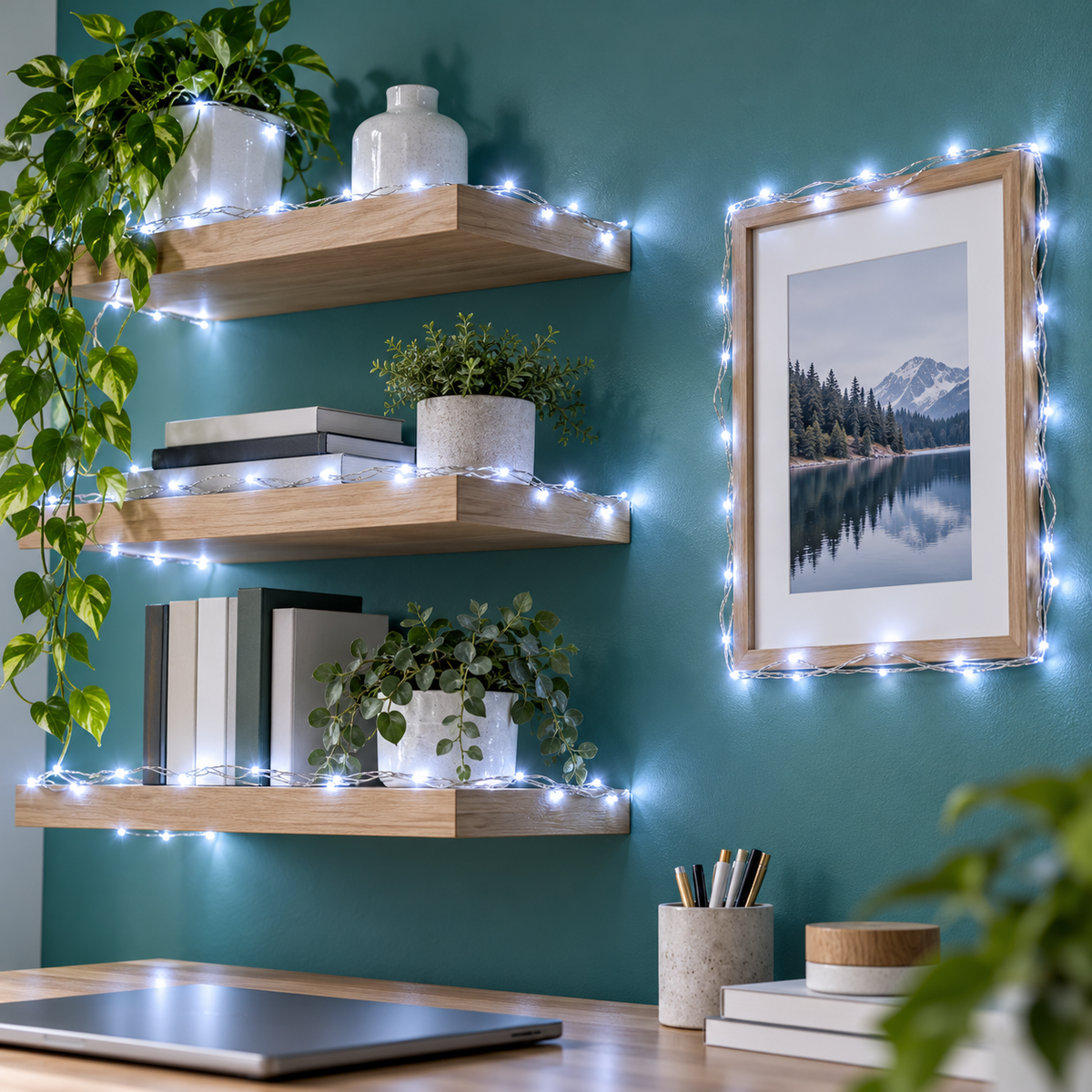 Svetleći niz sa 1000 hladno belih LED dioda 70m KKL1012DWH