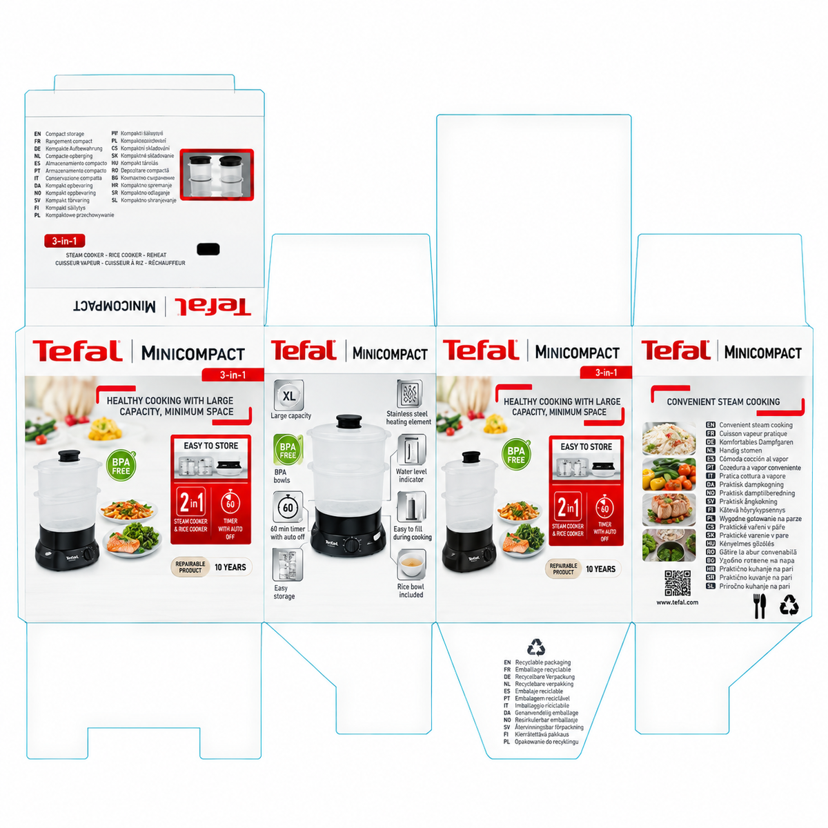 TEFAL APARAT ZA KUVANJE NA PARI VC204810