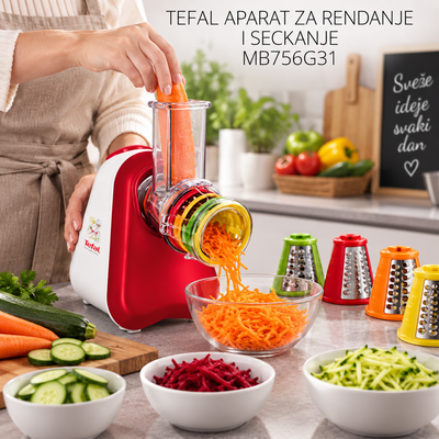 TEFAL APARAT ZA RENDANJE I SECKANJE MB756G31