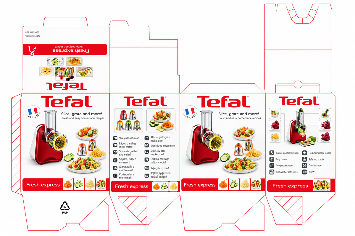 TEFAL APARAT ZA RENDANJE I SECKANJE MB756G31