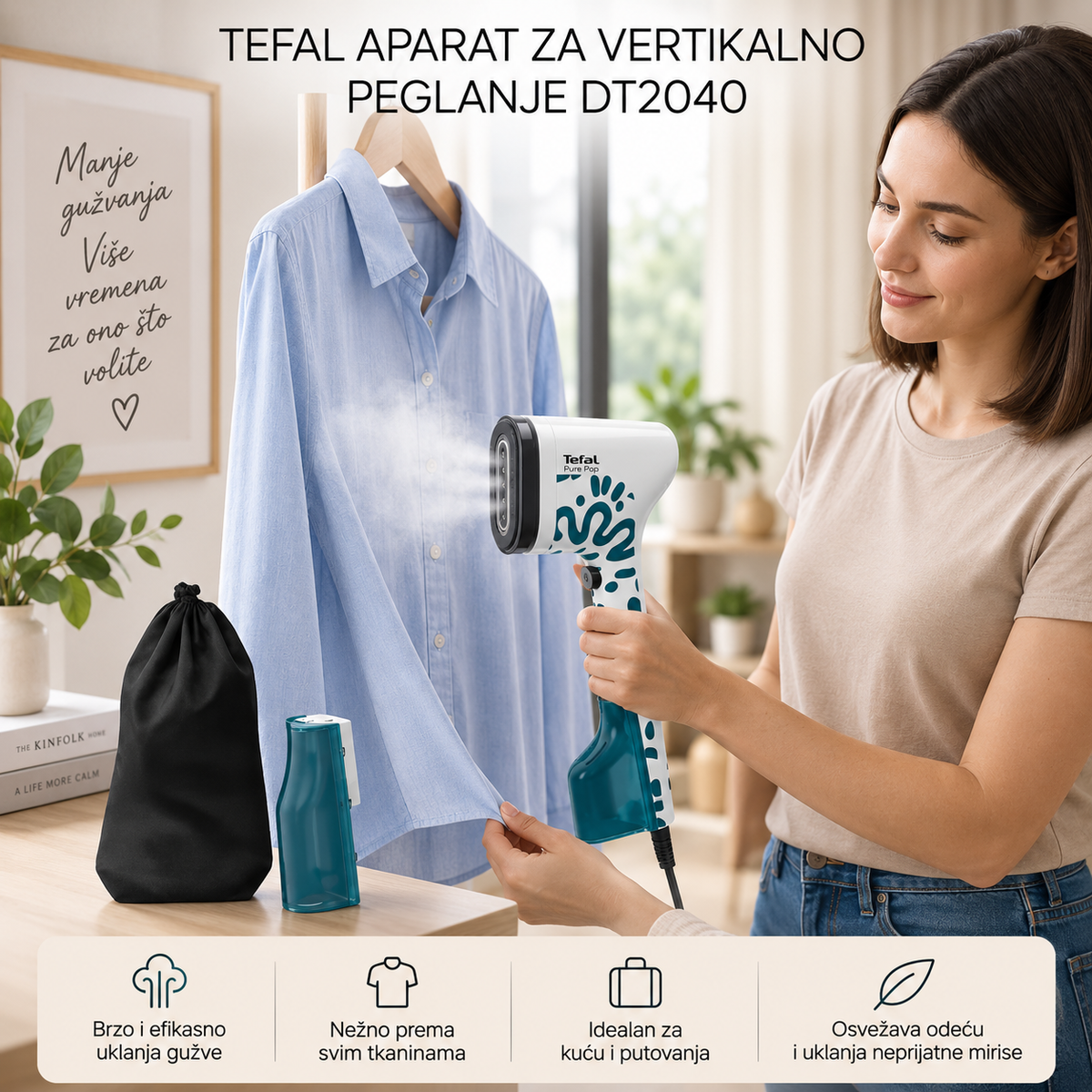 TEFAL APARAT ZA VERTIKALNO PEGLANJE DT2040