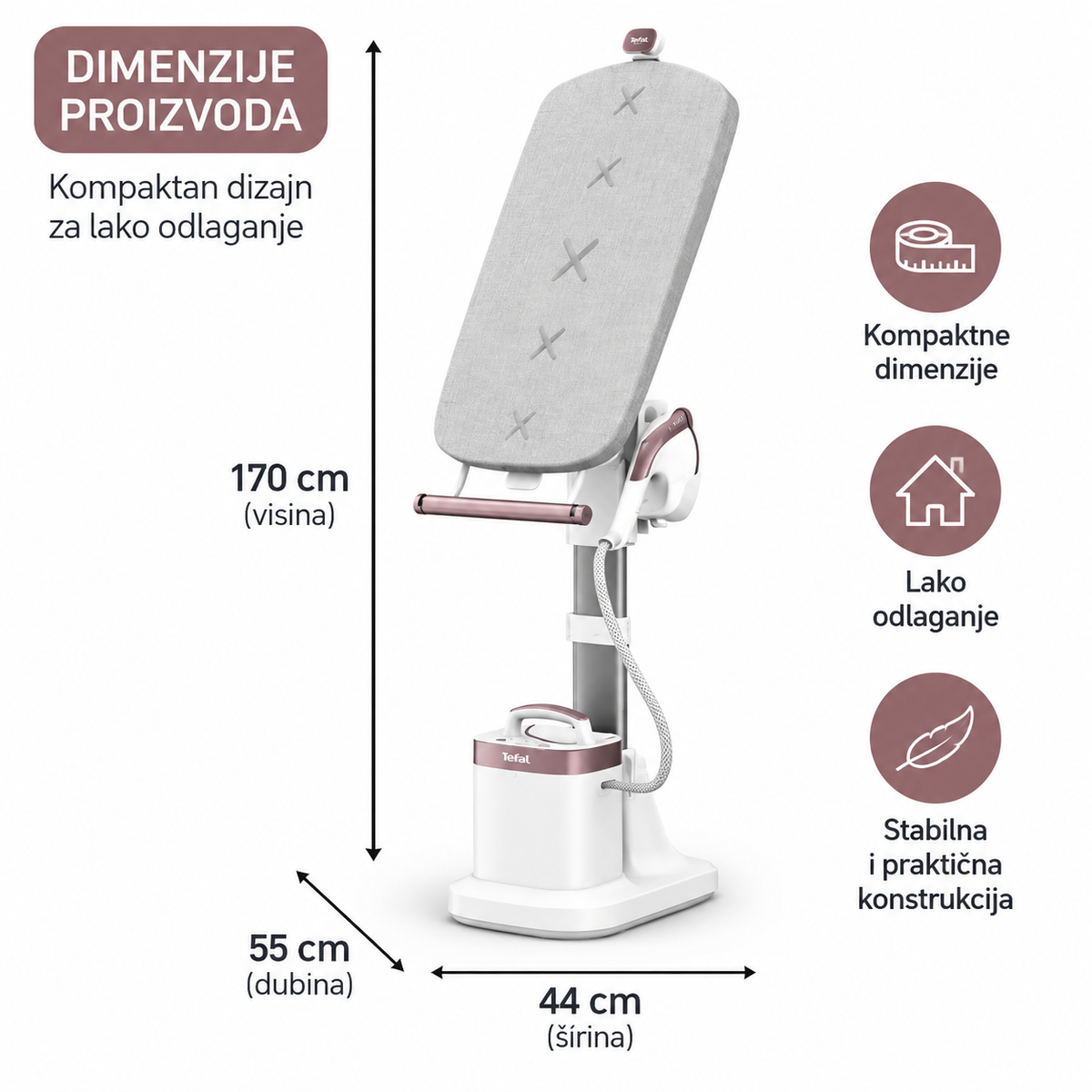TEFAL APARAT ZA VERTIKALNO PEGLANJE QT1811