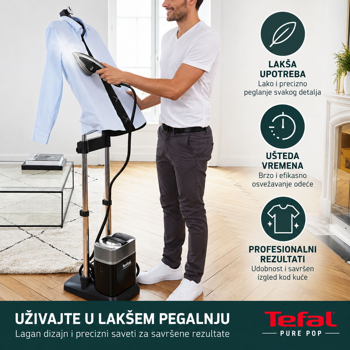 TEFAL APARAT ZA VERTIKALNO PEGLANJE QT2028