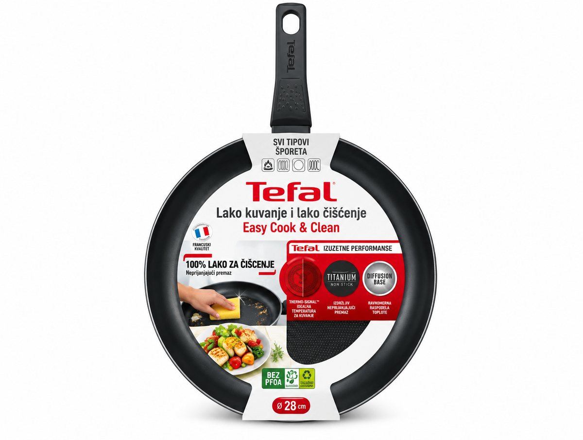 TEFAL DUBOKI TIGANJ 24cm B5670453 EASY COOK AND CLEAN
