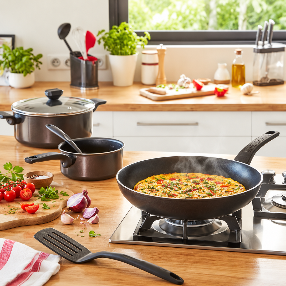 TEFAL DUBOKI TIGANJ 28cm B5670653 EASY COOK AND CLEAN