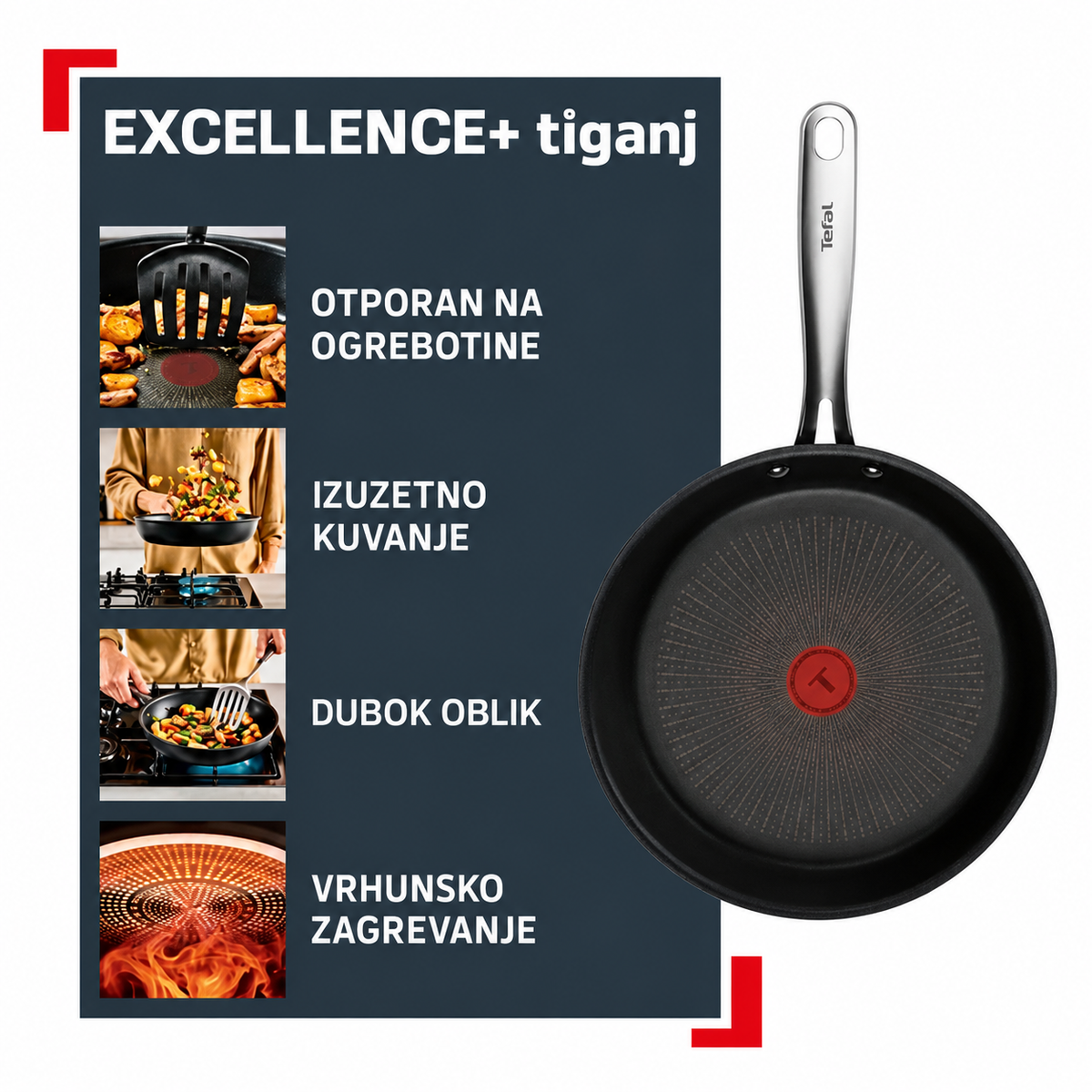 TEFAL DUBOKI TIGANJ 28cm G3300602 EXCELLENCE