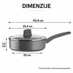 TEFAL DUBOKI TIGANJ SA POKLOPCEM 24cm C4263243 RENEW