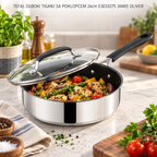 TEFAL DUBOKI TIGANJ SA POKLOPCEM 24cm E3033275 JAMIE OLIVER