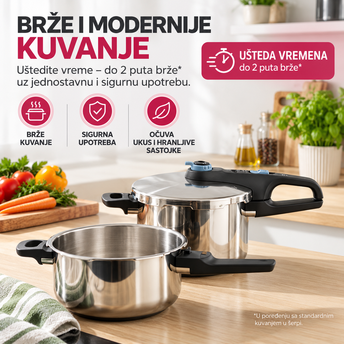 TEFAL EKSPRES LONAC SET 4+6L P2584301
