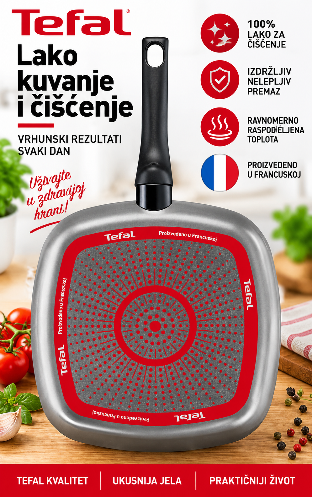 TEFAL GRIL TIGANJ 26x26cm B5694053