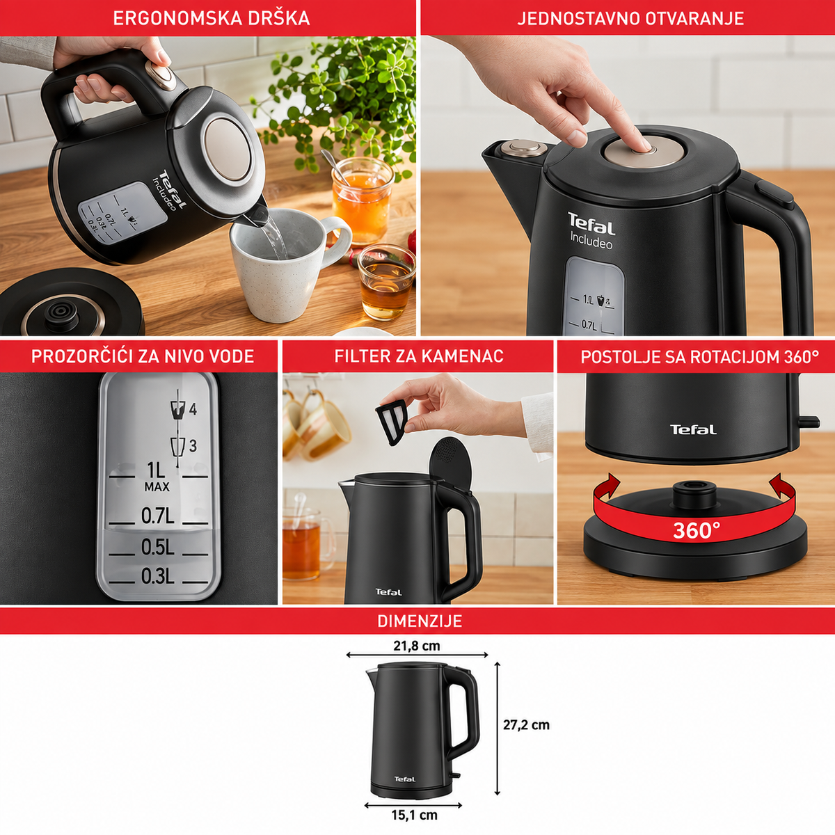 TEFAL KUVALO ZA VODU KI583E10