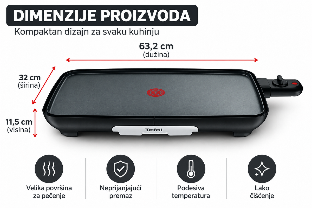 TEFAL ROŠTILJ CB503813