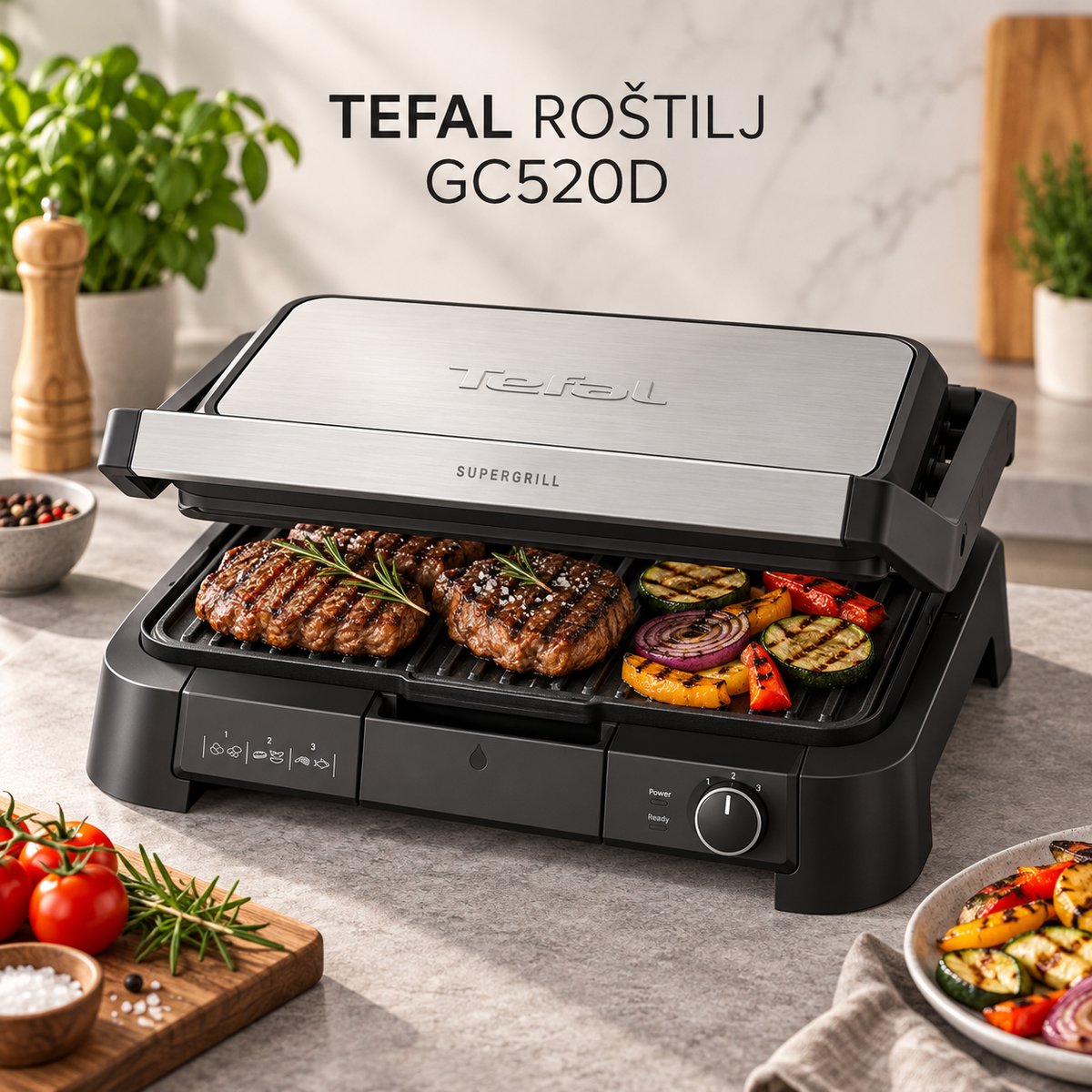 TEFAL ROŠTILJ GC520D