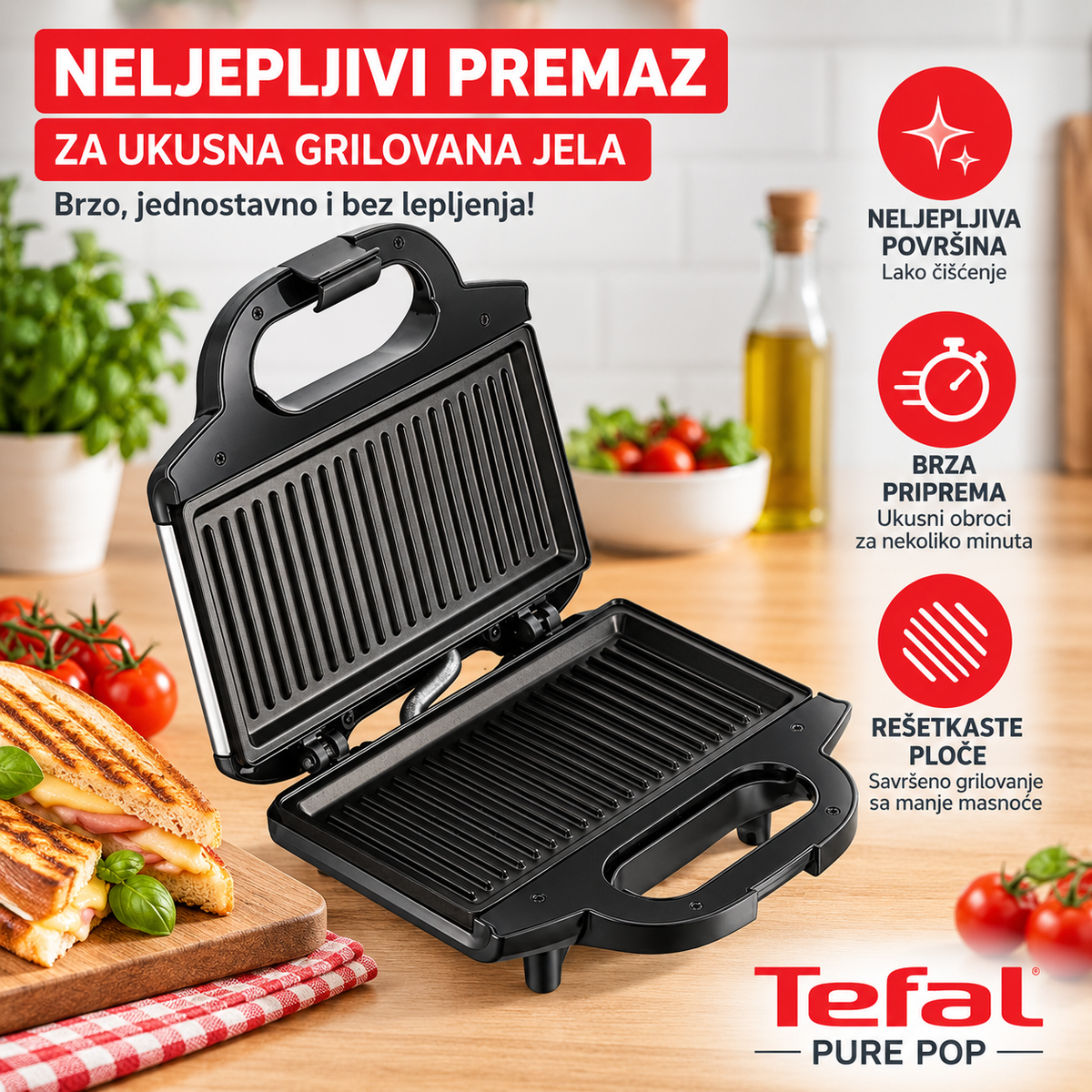 TEFAL SENDVIČ TOSTER SM157236