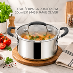 TEFAL ŠERPA SA POKLOPCEM 20cm E3184455 JAMIE OLIVER