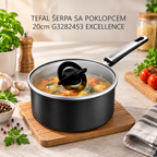 TEFAL ŠERPA SA POKLOPCEM 20cm G3282453 EXCELLENCE