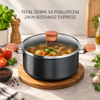 TEFAL ŠERPA SA POKLOPCEM 24cm B2554602 EXPRESS