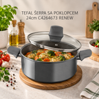 TEFAL ŠERPA SA POKLOPCEM 24cm C4264673 RENEW