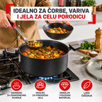 TEFAL ŠERPA SA POKLOPCEM 24cm G3284653 EXCELLENCE