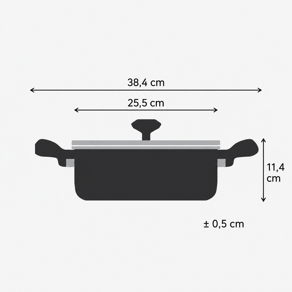 TEFAL ŠERPA SA POKLOPCEM 24cm G3307053