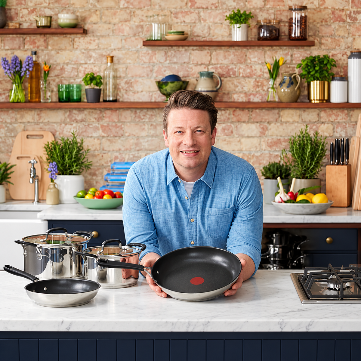 TEFAL ŠERPA SA POKLOPCEM 26cm E3186375 JAMIE OLIVER