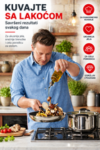 TEFAL ŠERPA SA POKLOPCEM 26cm E3186375 JAMIE OLIVER