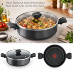 TEFAL ŠERPA SA POKLOPCEM 28CM EASY COOK AND CLEAN B5677253