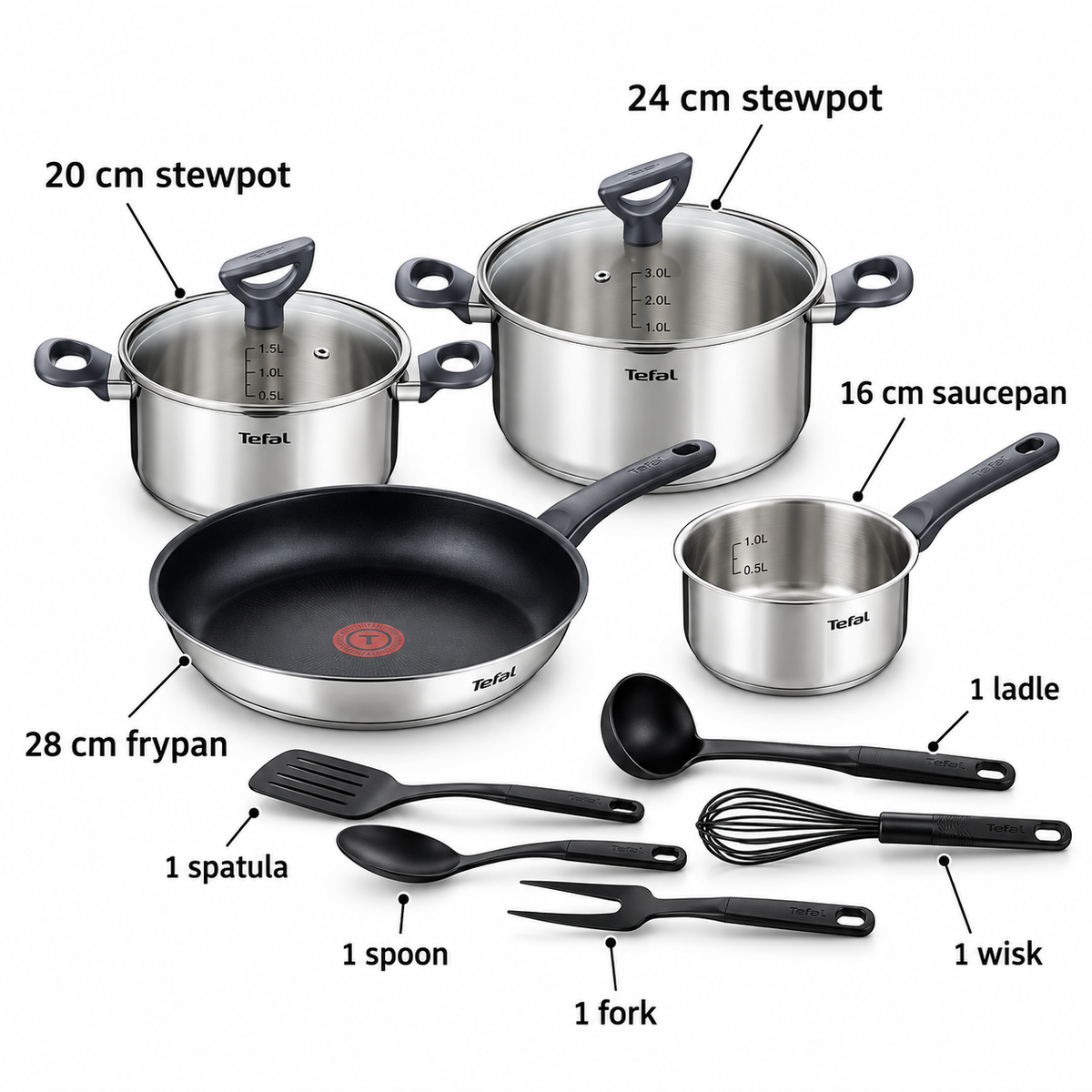 TEFAL SET POSUĐA 11kom G713SB45