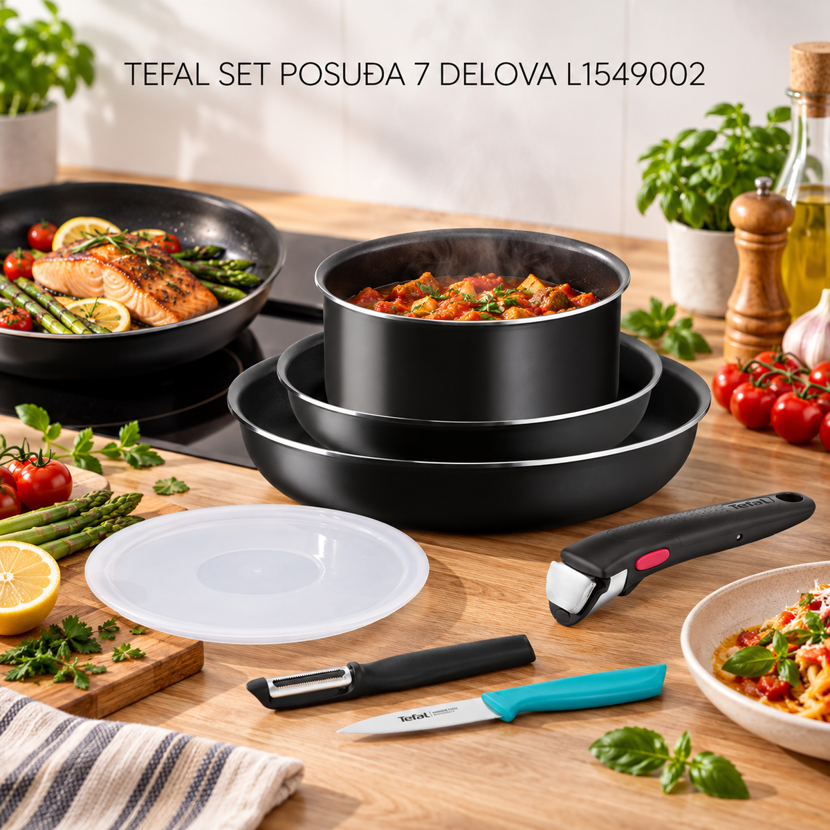 TEFAL SET POSUĐA 7 DELOVA L1549002