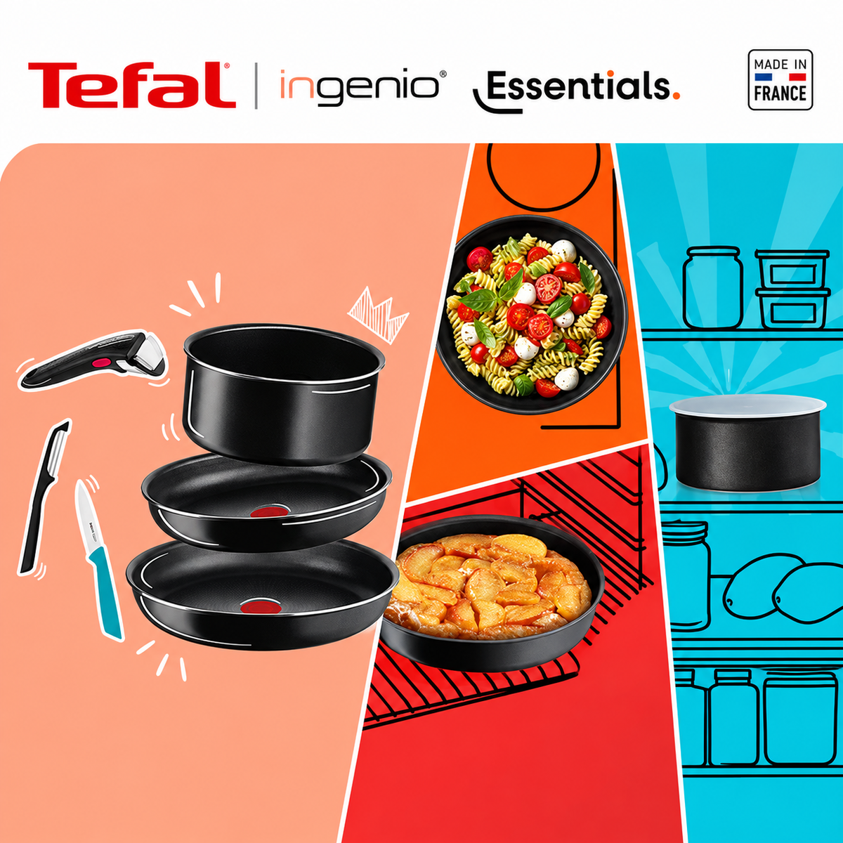 TEFAL SET POSUĐA 7 DELOVA L1549002