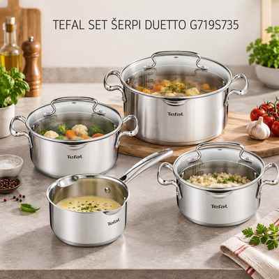 TEFAL SET ŠERPI DUETTO G719S735
