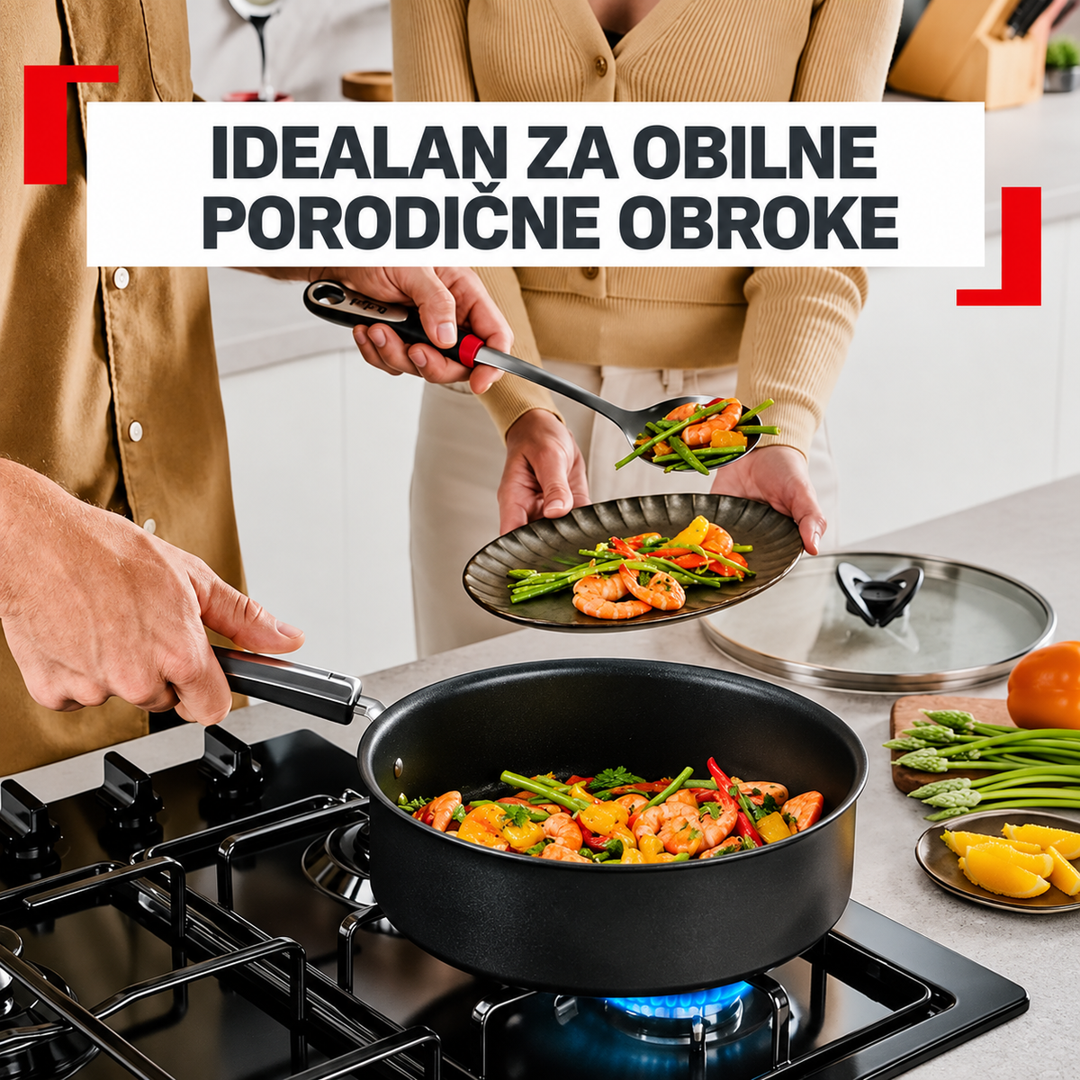 TEFAL TIGANJ SA POKLOPCEM 24cm G3303202 EXCELLENCE