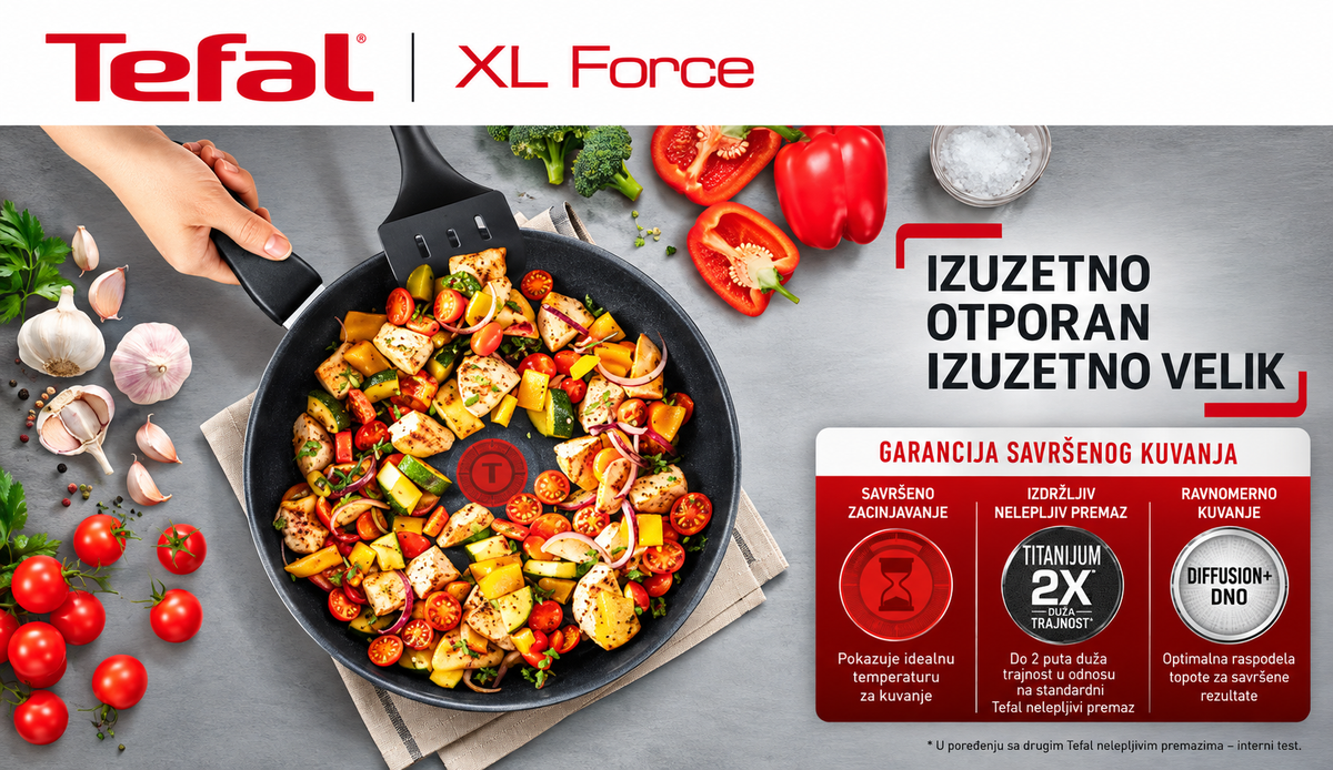 TEFAL TIGANJ WOK 28cm C3851953 XL Force