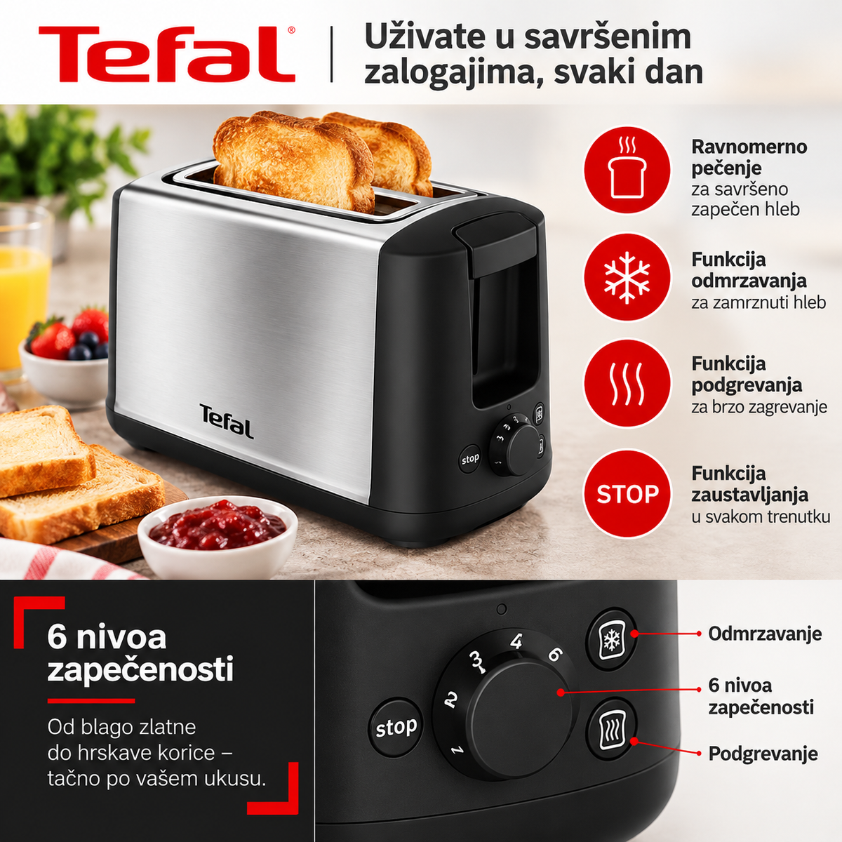 TEFAL TOSTER TT340830