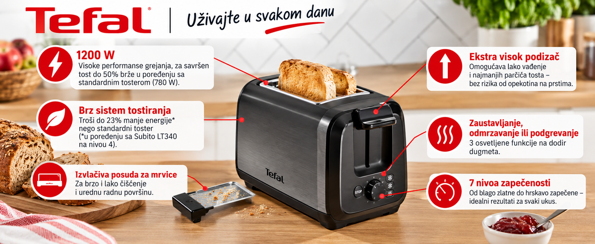 TEFAL TOSTER TT5S18