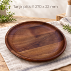 Tanjir plitki fi 270 x 22 mm
