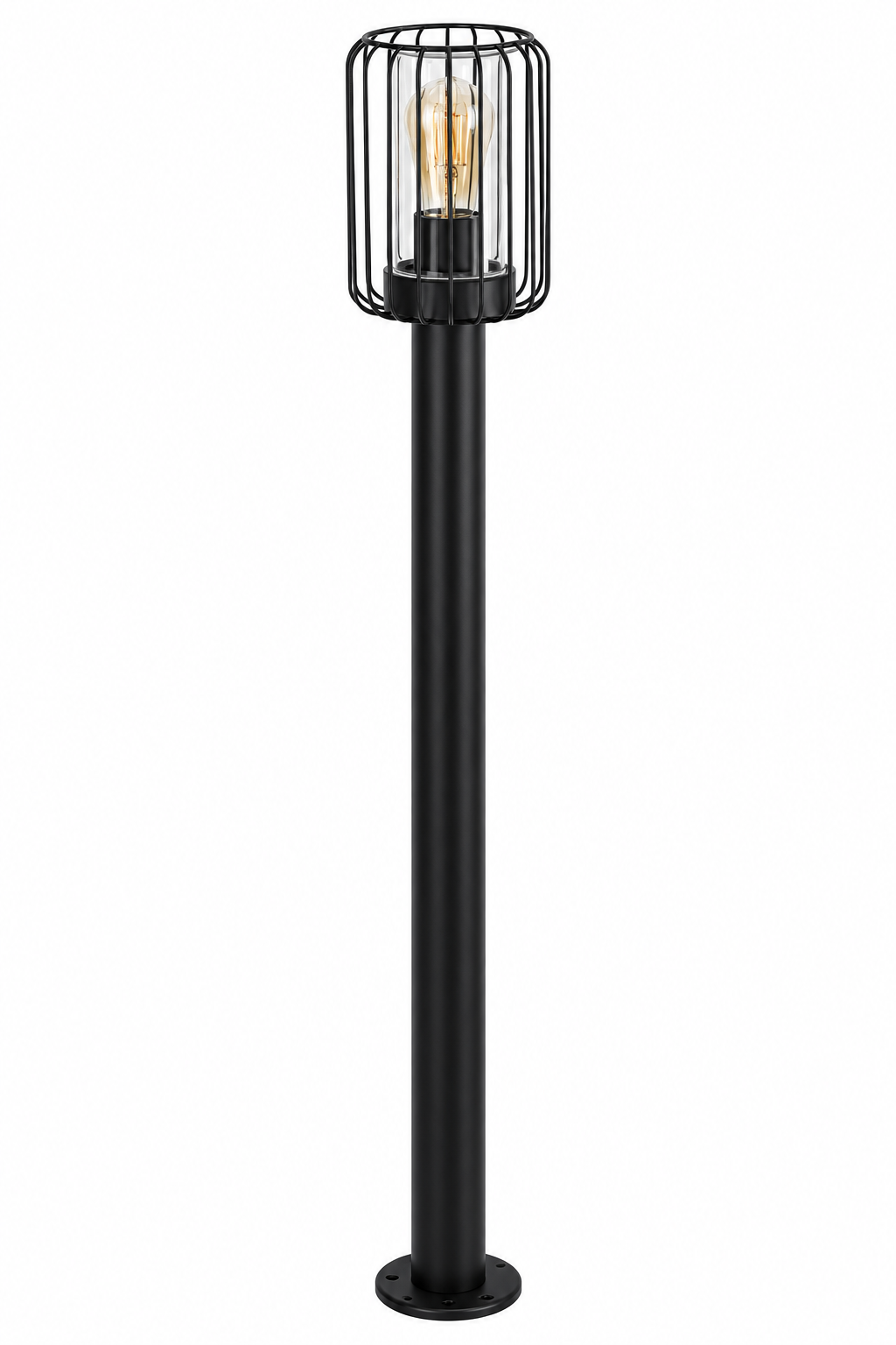 Tarpa spoljna podna E27 crna metal visina 100cm
