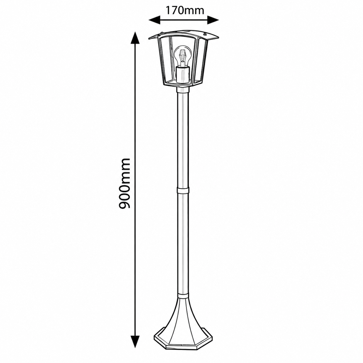 Taverna Spoljna podna lampa visina 90cm E27