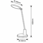 Tekla stona lampa LED 10W bela