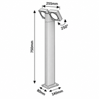 Telde LED spoljna podna visina 75cm aluminium antracit siva 14W