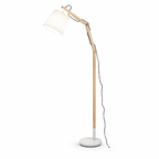 Thomas podna lampa E27 60W belo drvo