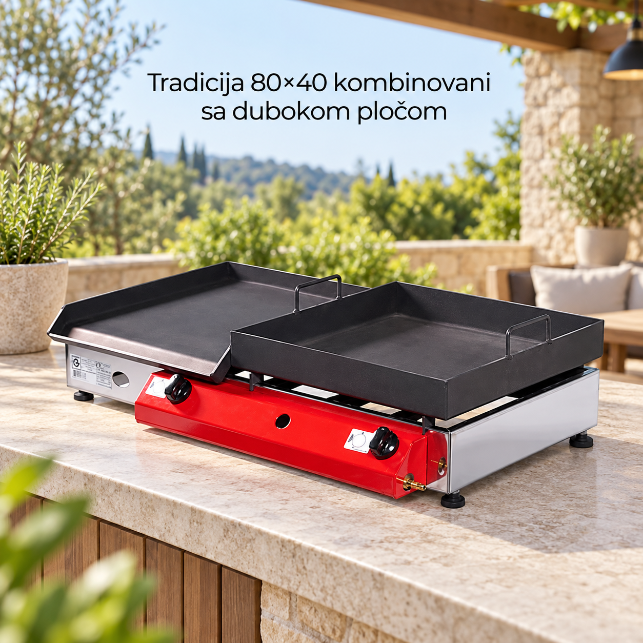 Tradicija 80×40 kombinovani sa dubokom pločom